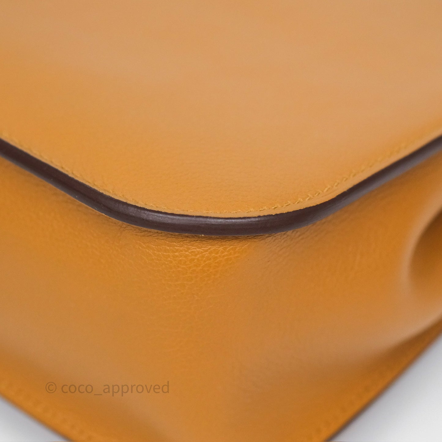 Hermès Halzan 25 Caramel 28 Evercolor Gold Hardware