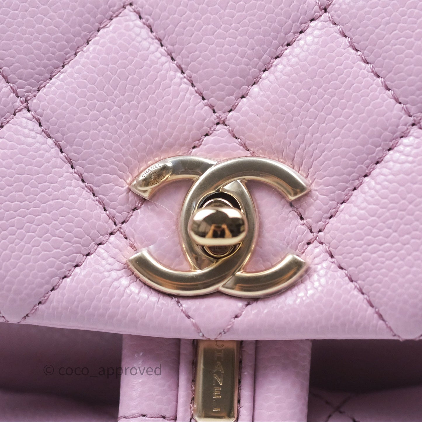 Chanel Mini Duma Backpack Pink Lilac Caviar Gold Hardware
