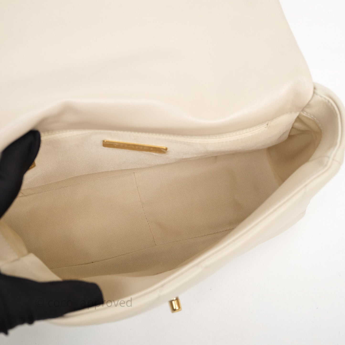 Chanel 19 Small Ivory Mixed Hardware