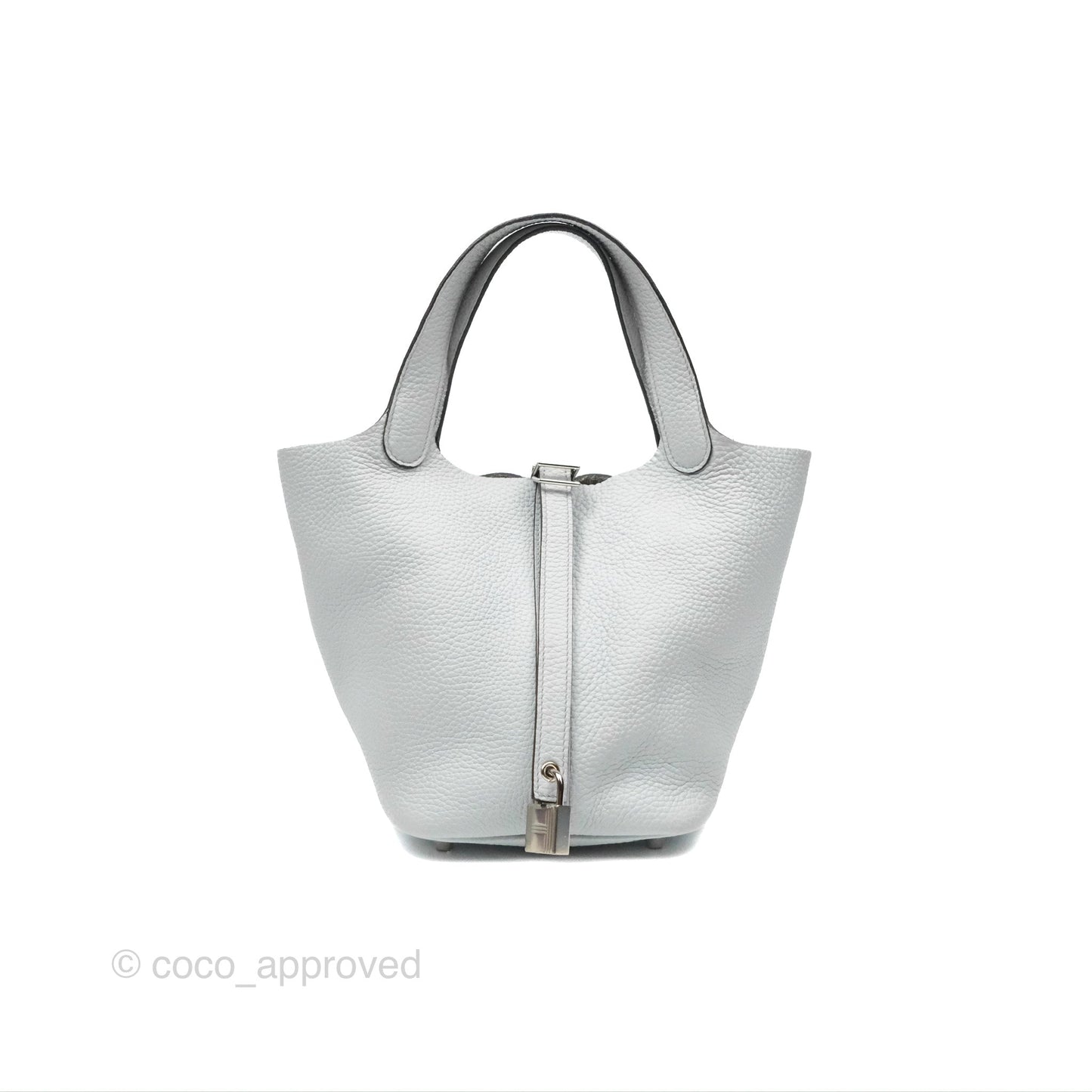Hermès Picotin Lock 18 Bleu Pale Taurillon Clemence Palladium Hardware