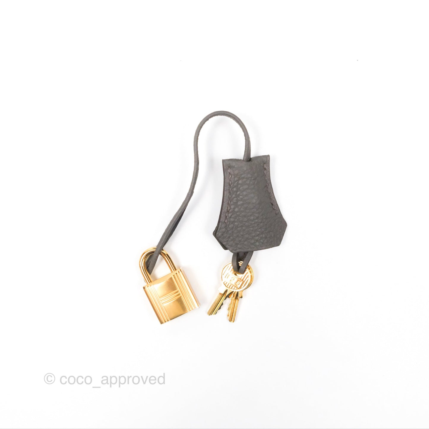 Hermès Kelly 25 Retourne Gris Etain 8F Togo Gold Hardware