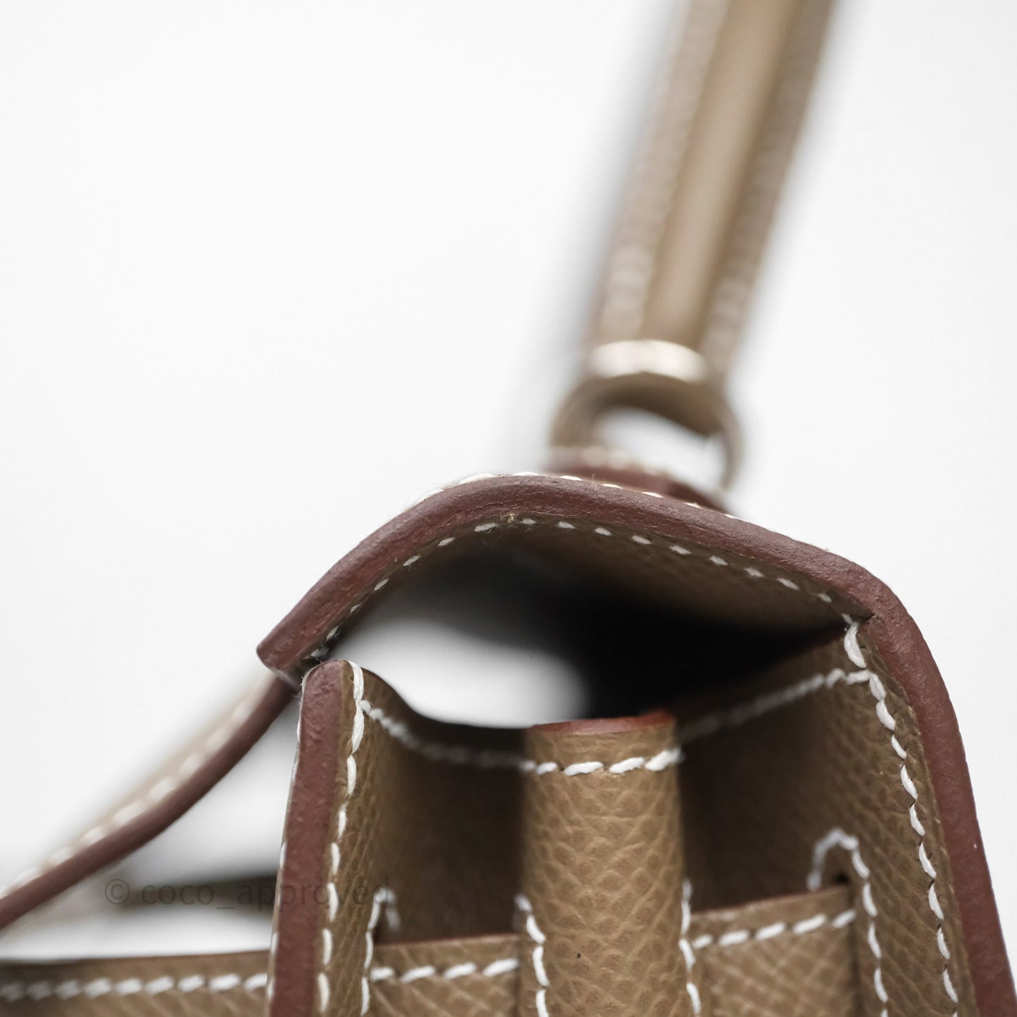 Hermes Kelly 25 Etoupe 18 Palladium Hardware