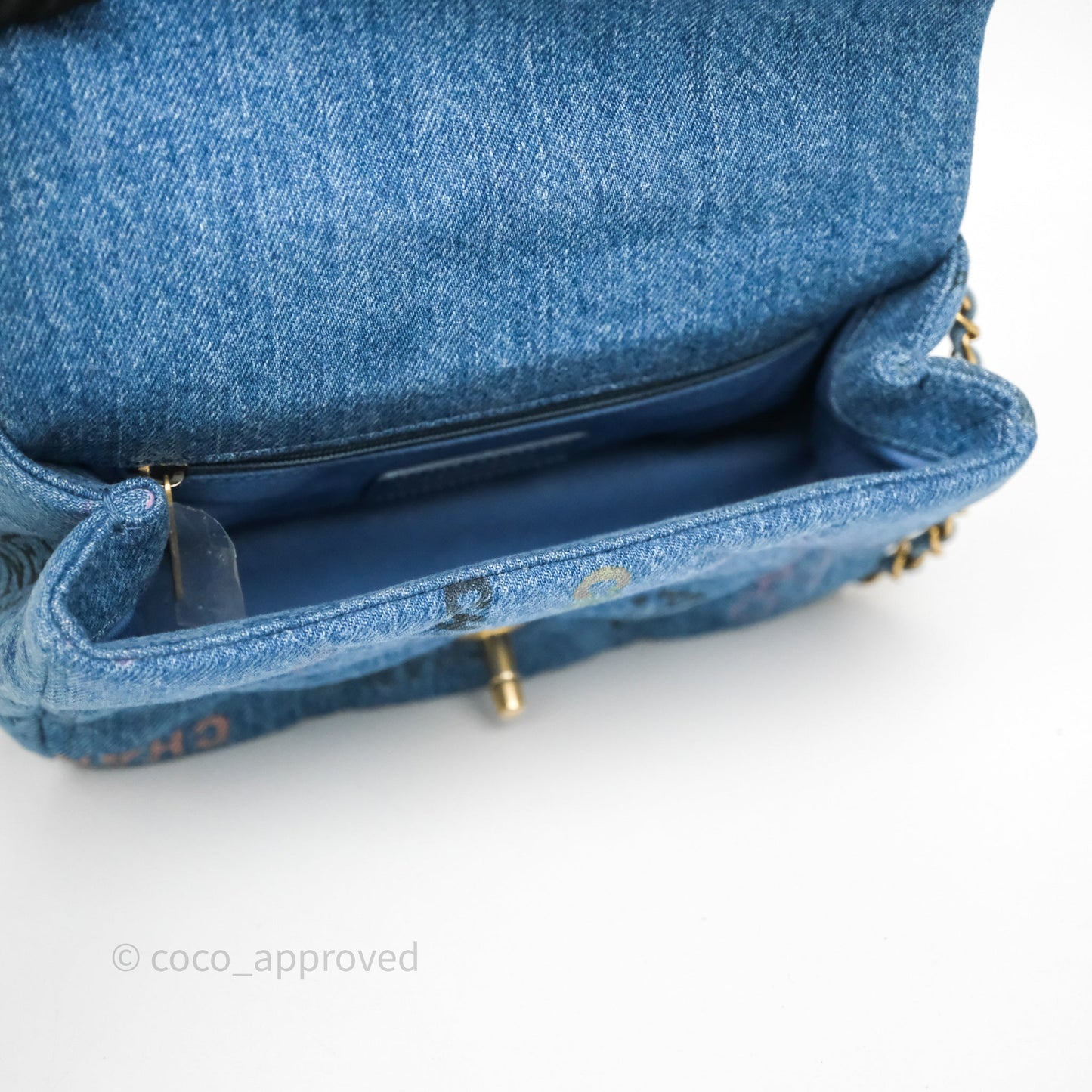 Chanel Small Denim Mood Flap Quilted Blue Multicolor