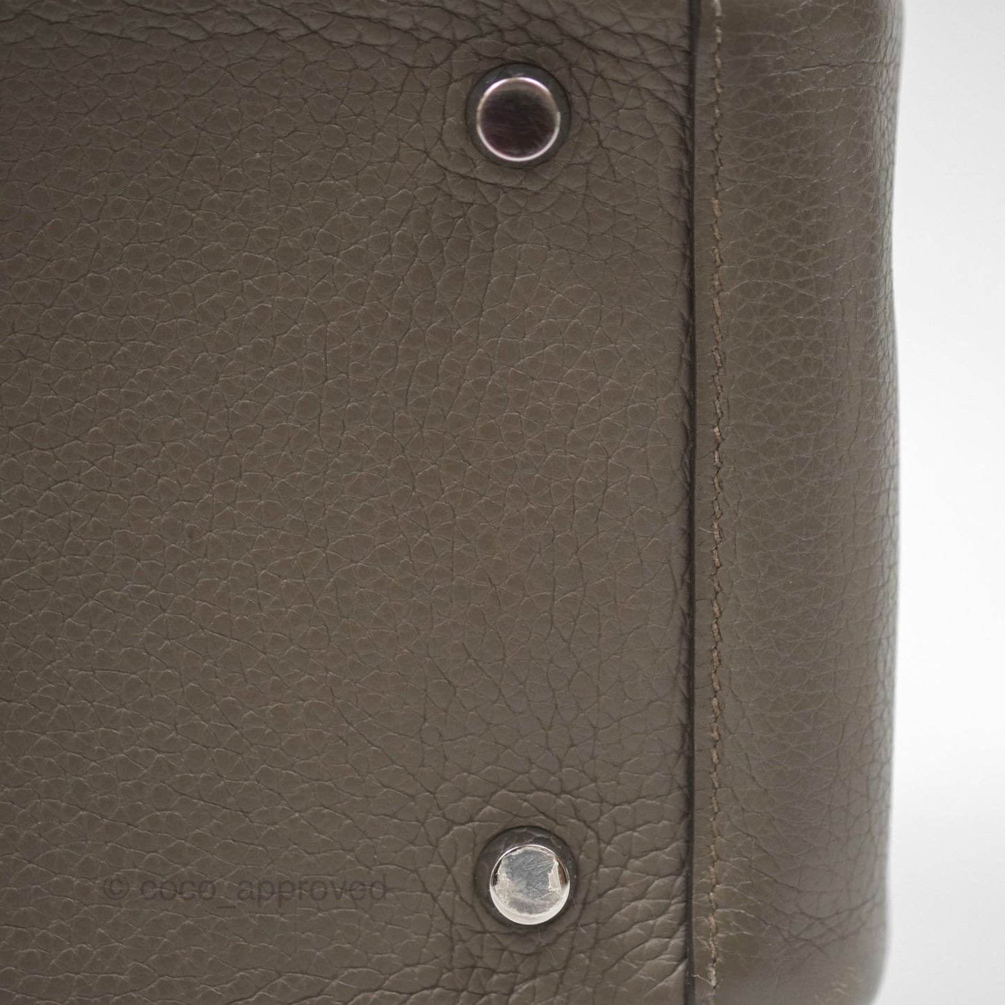 Hermès Lindy 26 Etain 8F Clemence Palladium Hardware