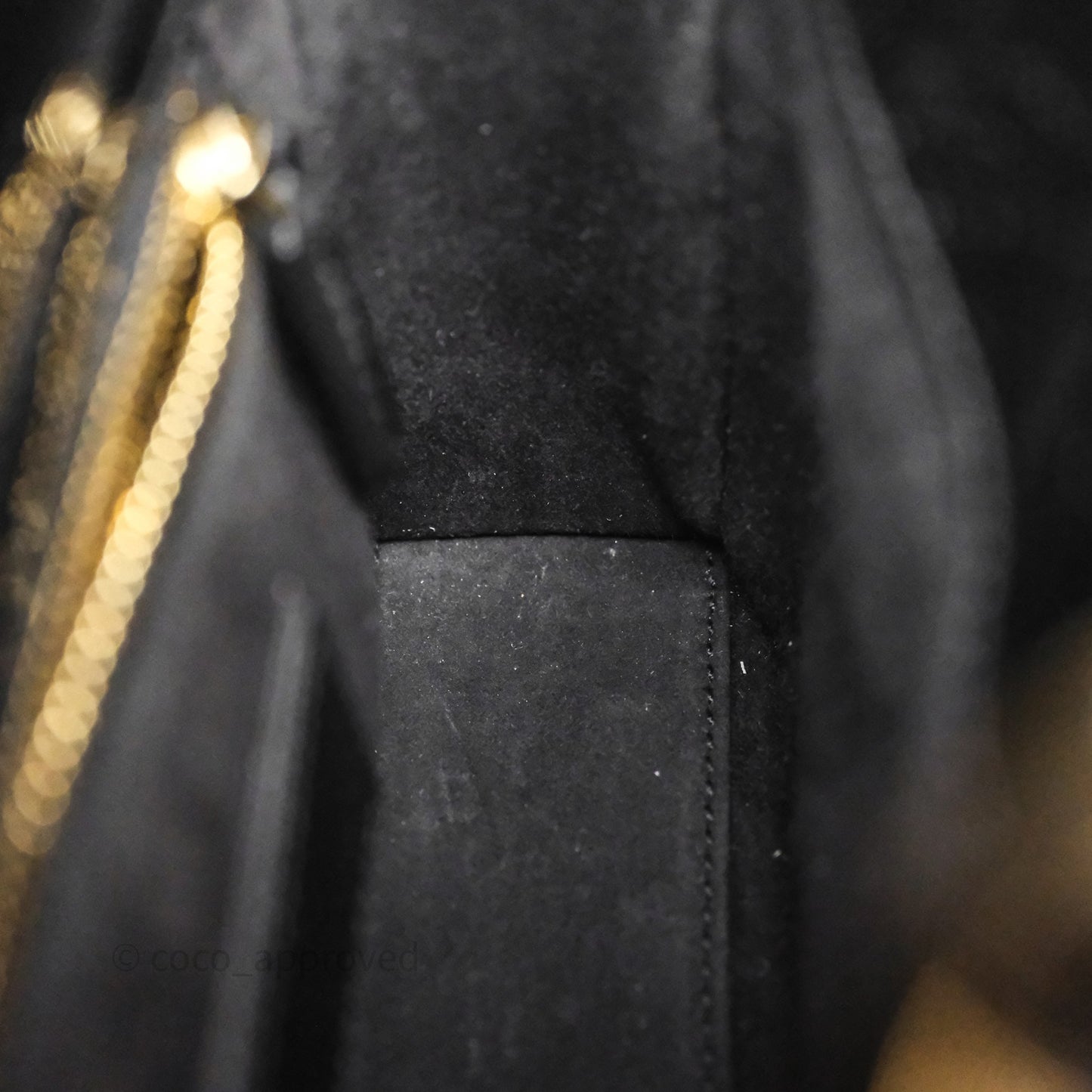 Christian Dior Mini Lady Dior Black Cannage Patent Gold Hardware