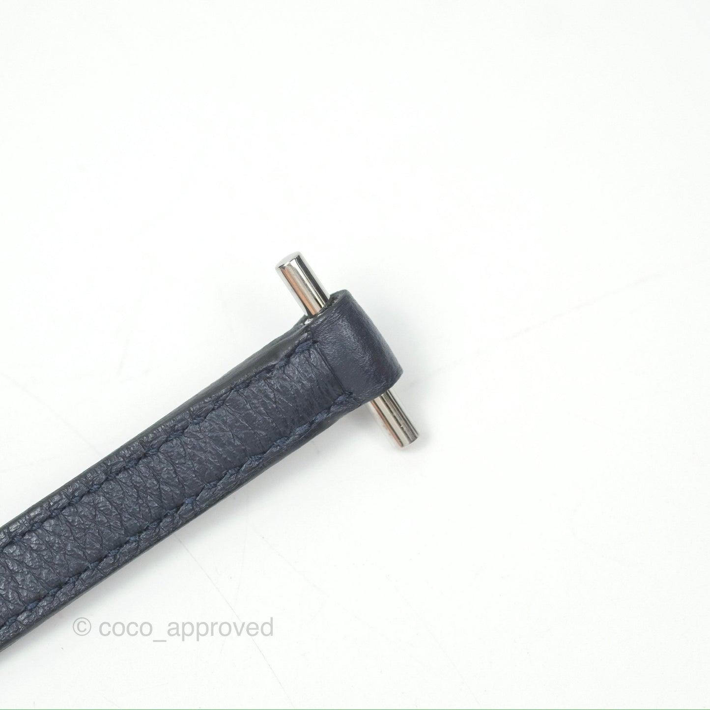 Hermès Roulis Mini 18 Blue Nuit Evercolor Palladium Hardware
