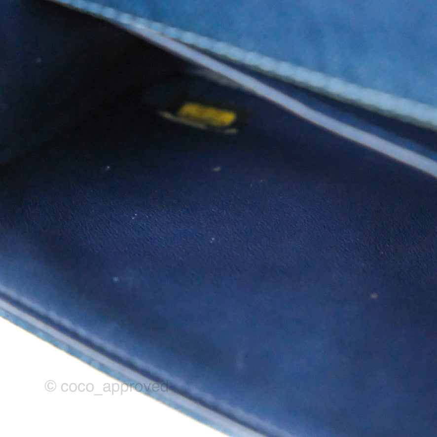 Chanel Medium Boy Blue Denim Tweed Ruthenium Hardware