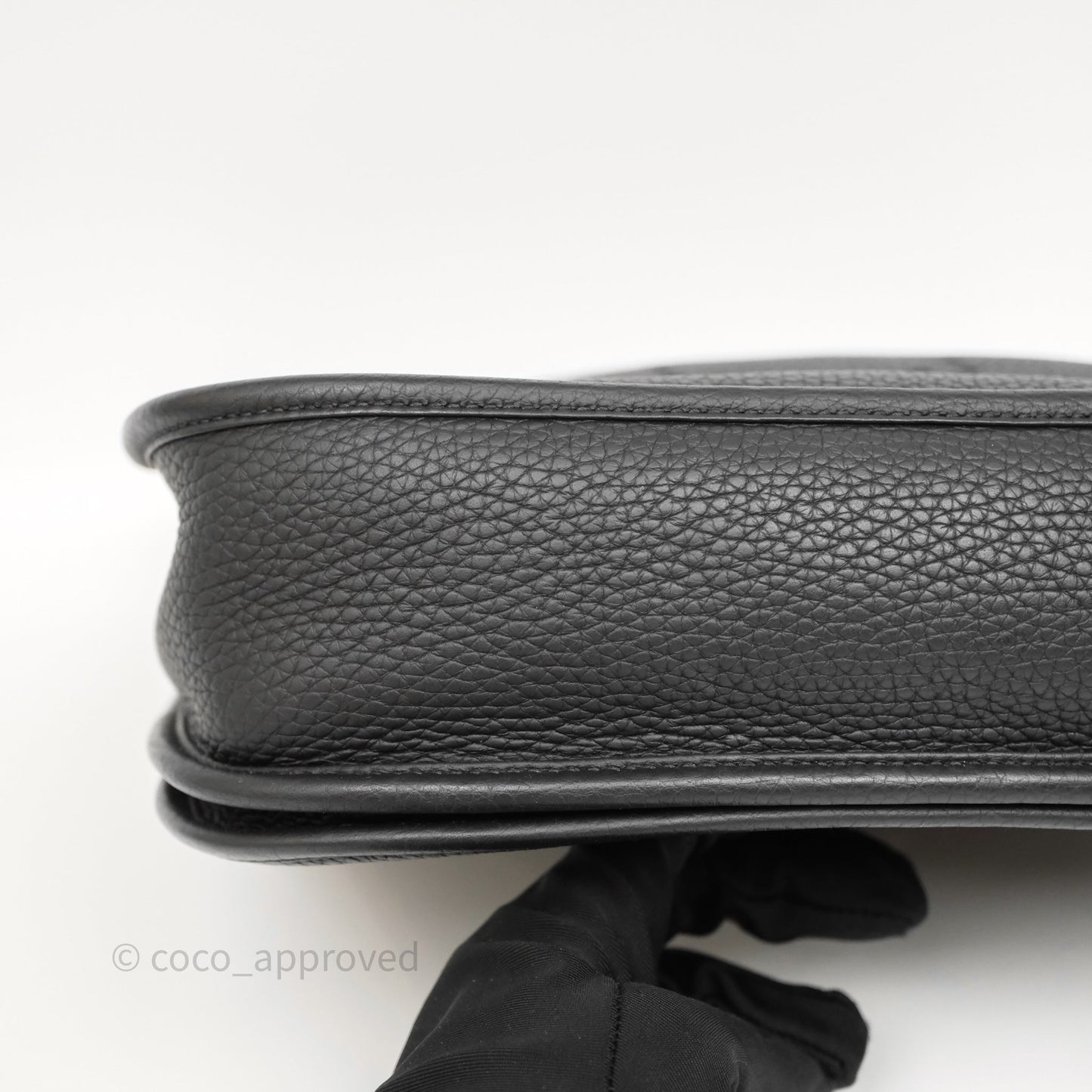 Hermes Evelyne III 29 Black Clemence Gold Hardware