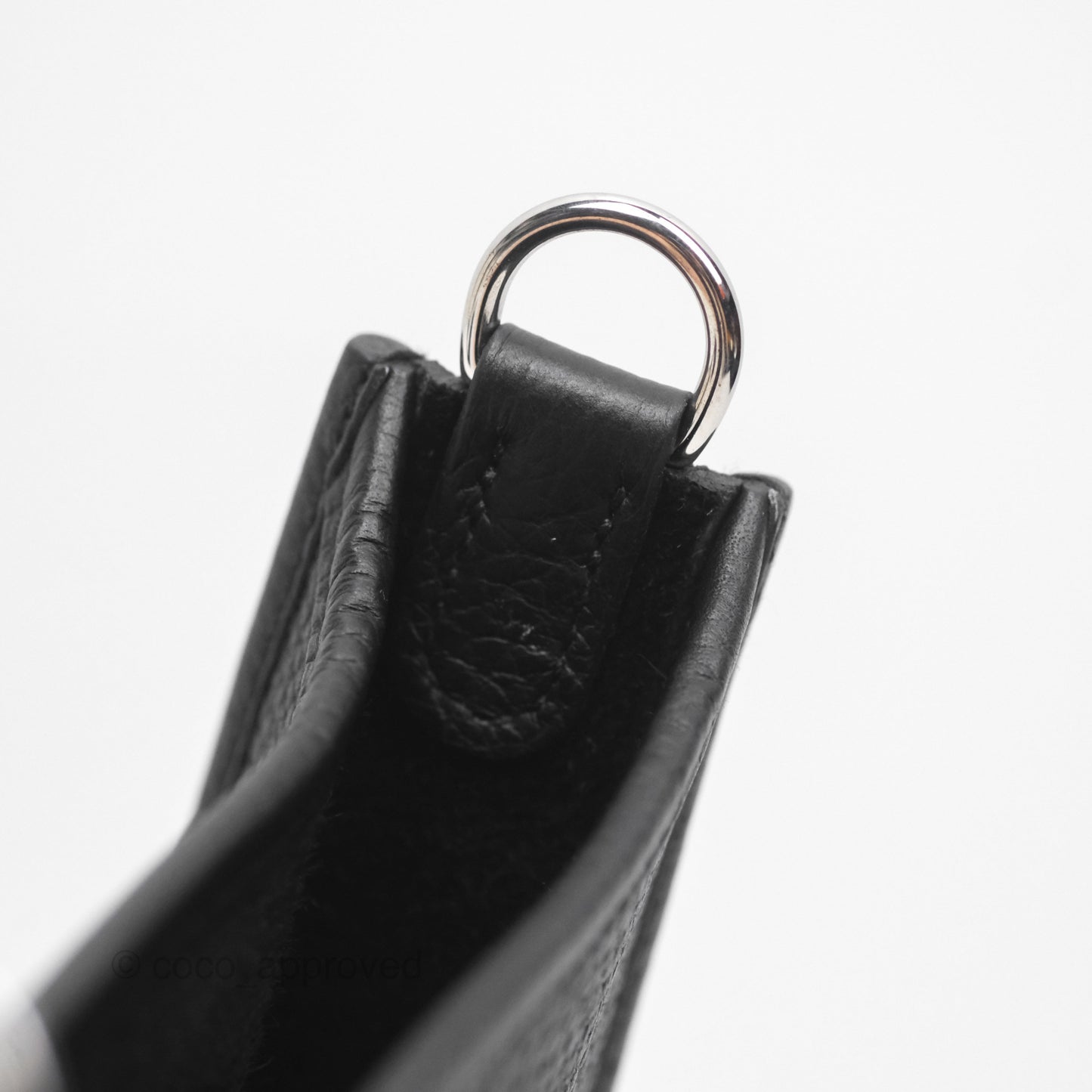 Hermès Mini Evelyne 16 Noir 89 Clemence Palladium Hardware