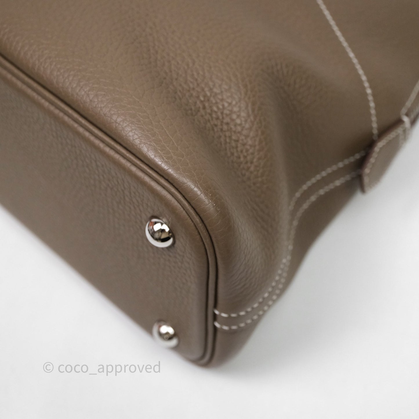 Hermès Bolide 31 Etoupe Evercolor Clemence Palladium Hardware