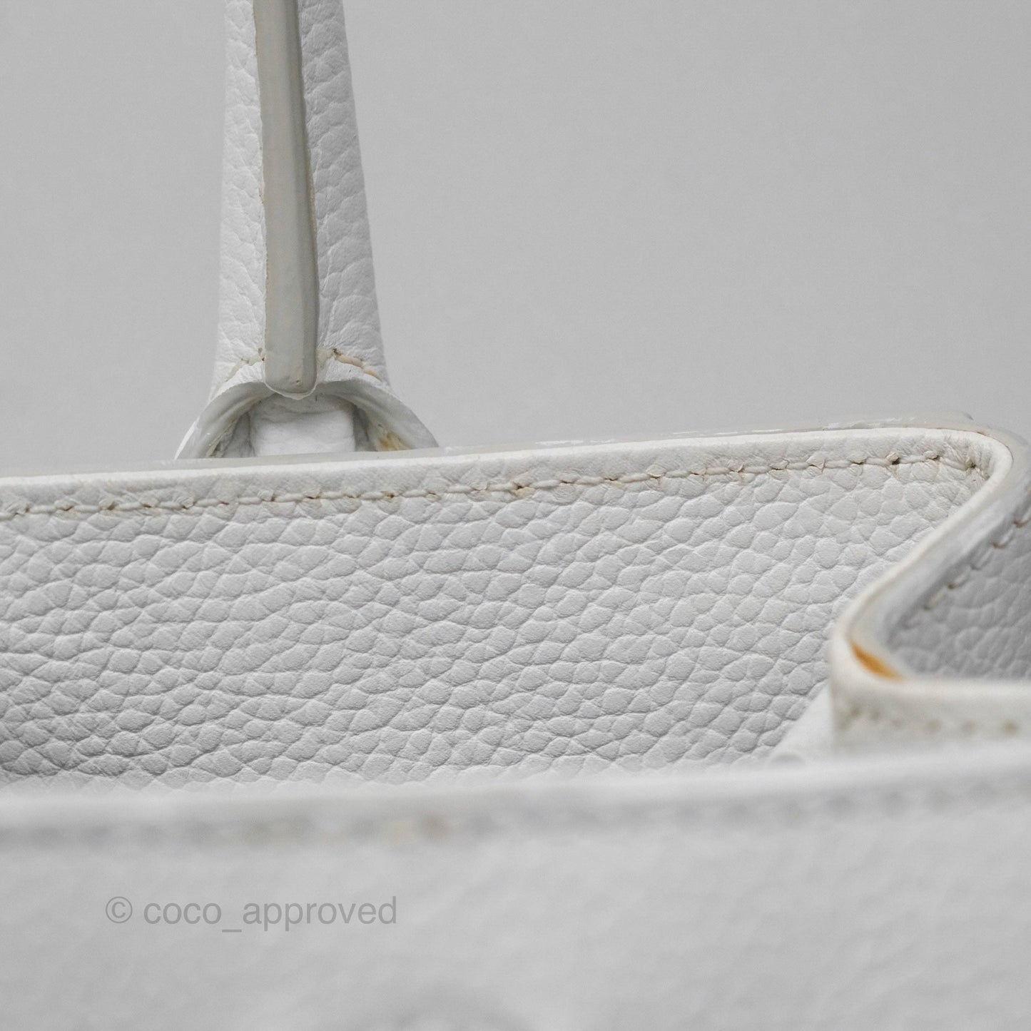 Chanel Mini Neo Executive Shopper Tote White Grained Calfskin Silver Hardware