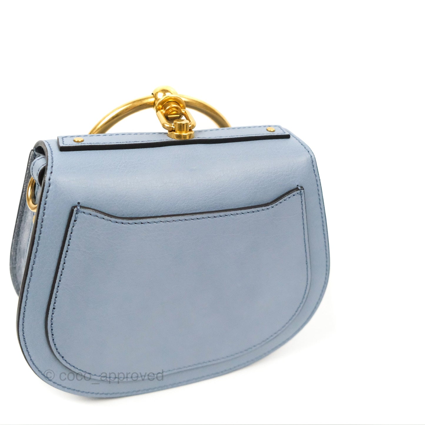 Chloé Nile Crossbody Bag Blue Calfskin