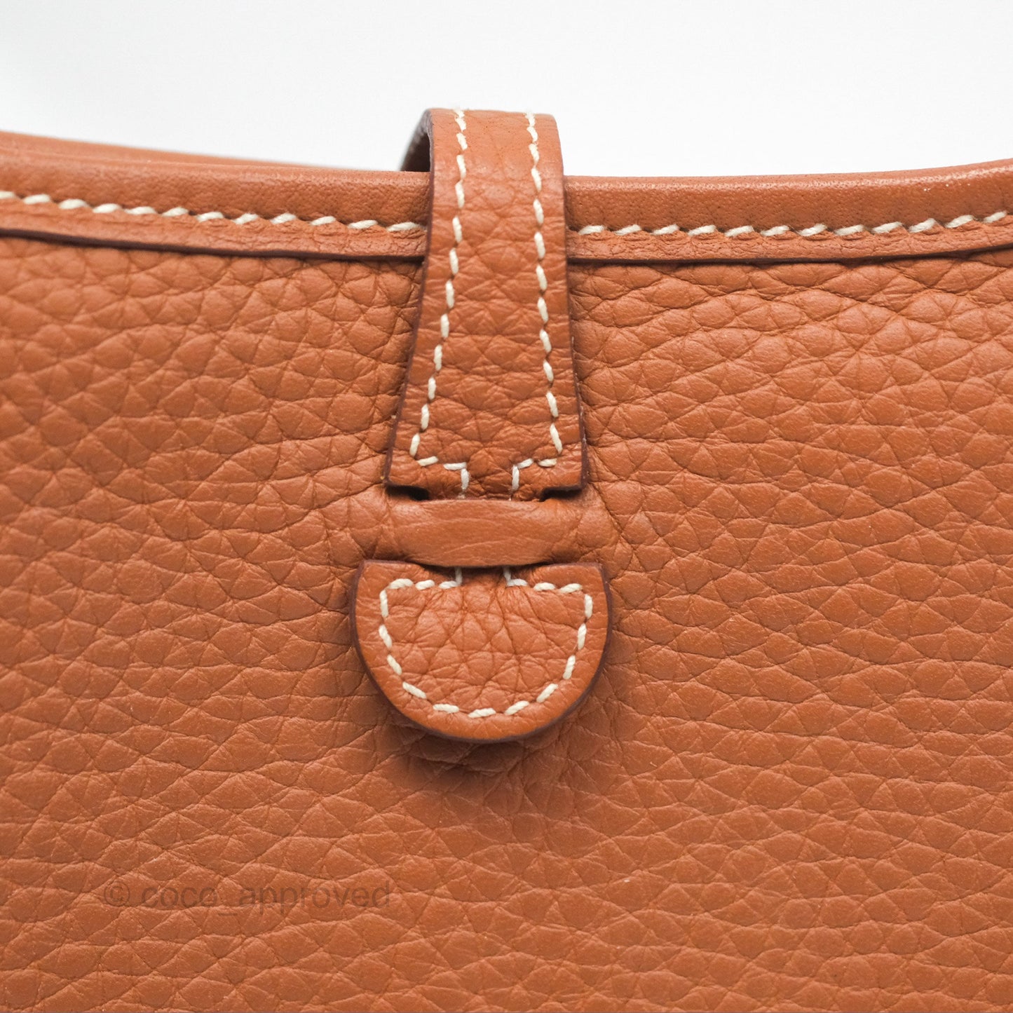 Hermès Mini Evelyne 16 Gold Clemence Gold Hardware