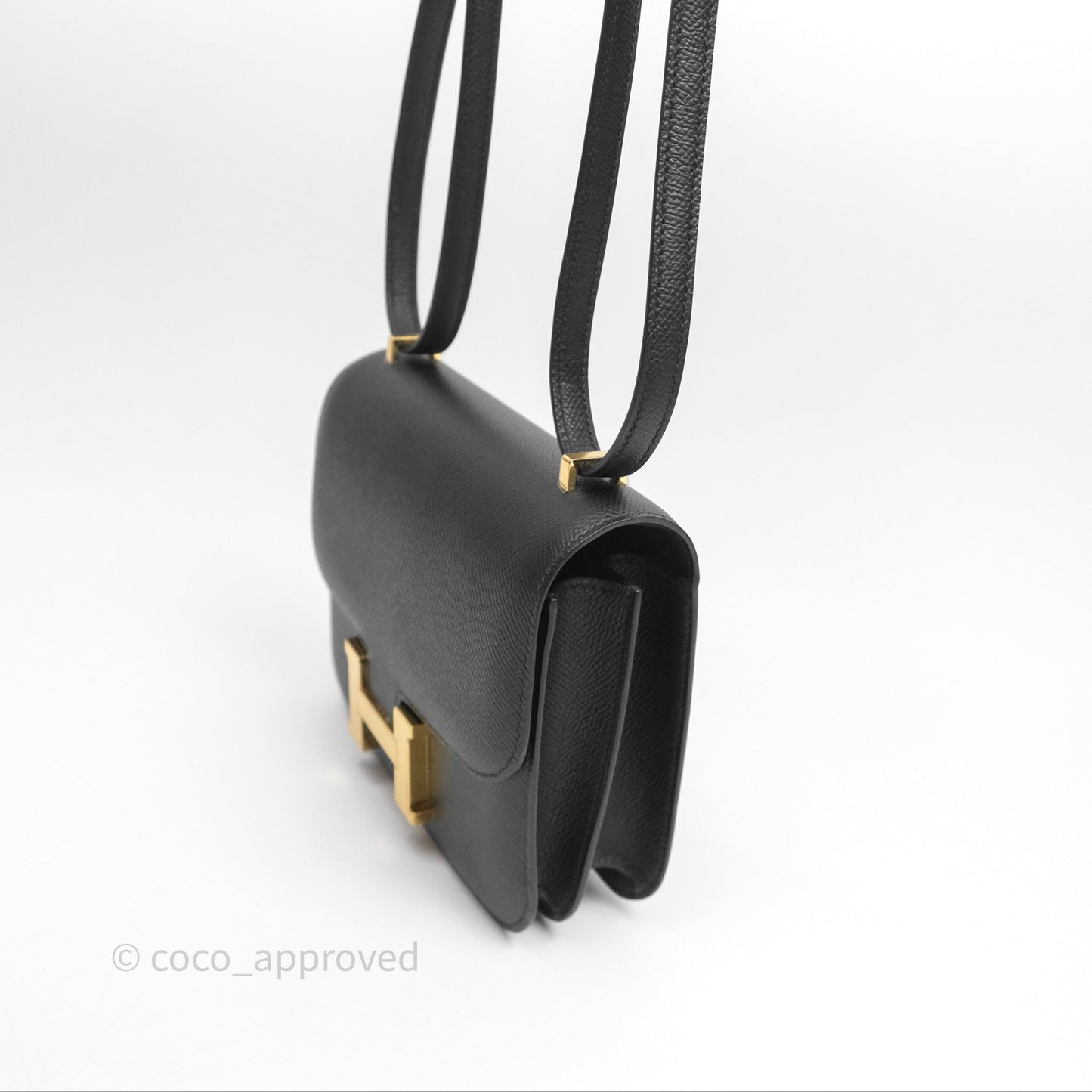 Hermès Constance Mini 18cm Black Noir 89 Epsom Gold Hardware