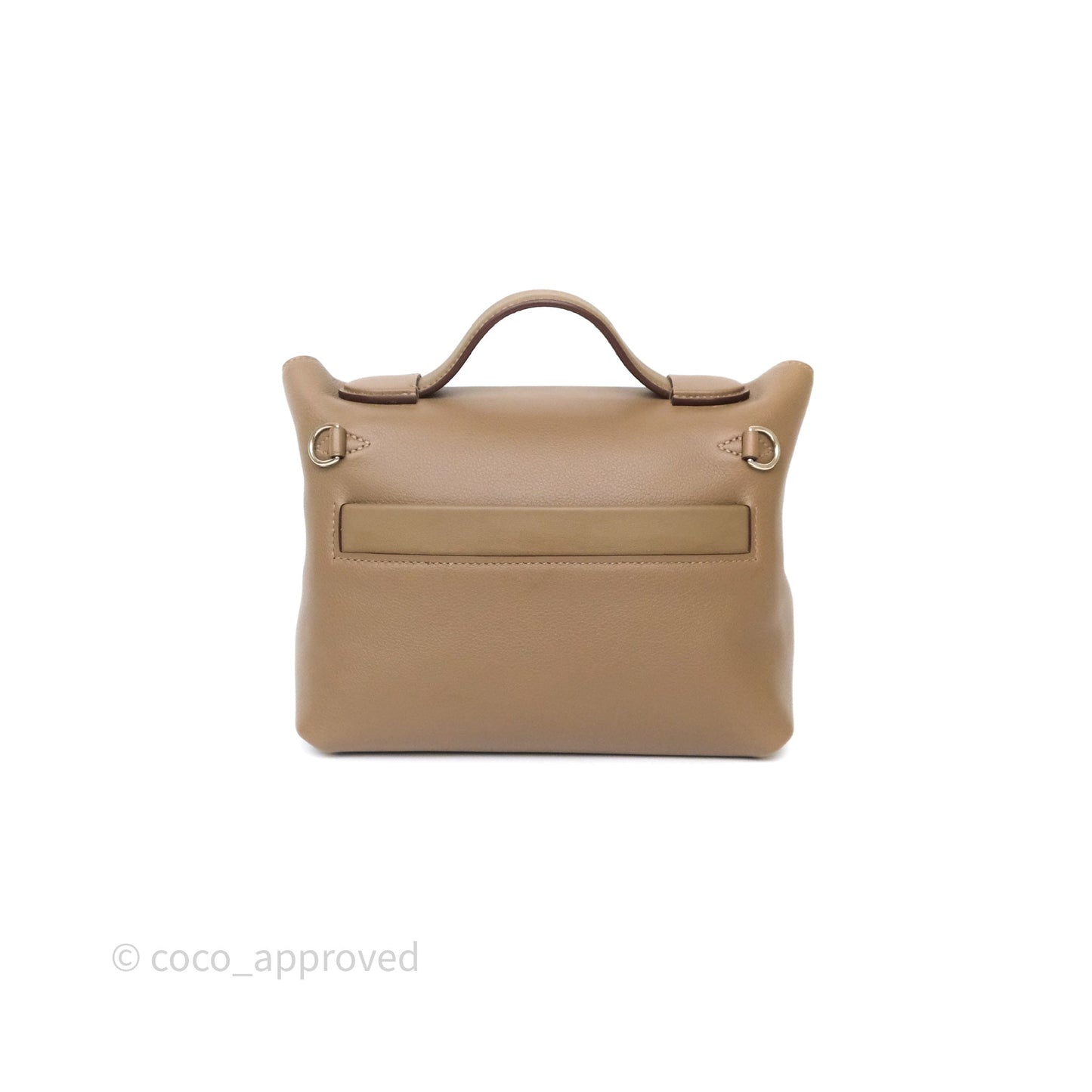 Hermès 24/24 21 Mini Etoupe 18 Evercolor/ Swift Palladium Hardware