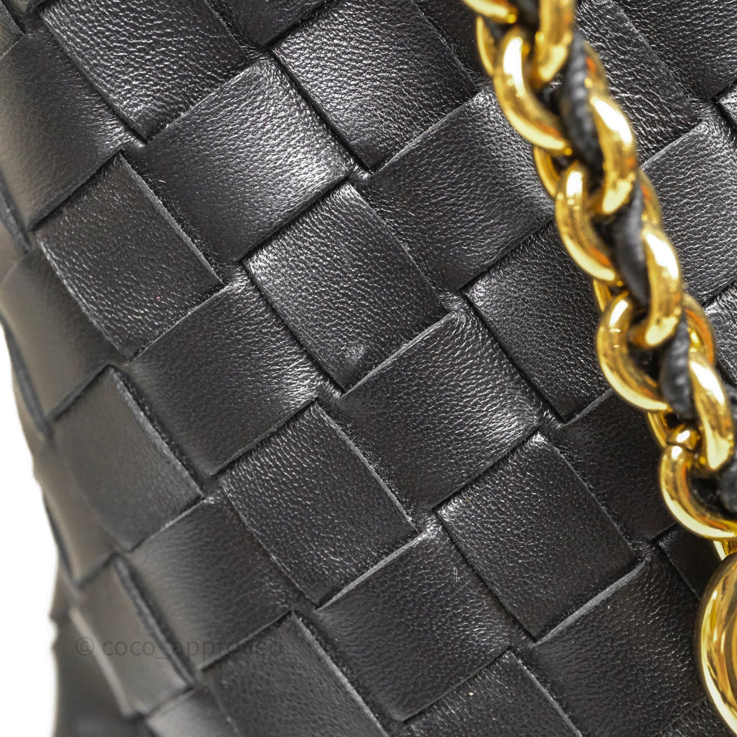 Bottega Veneta Small Andiamo Bag Black Intrecciato Lambskin