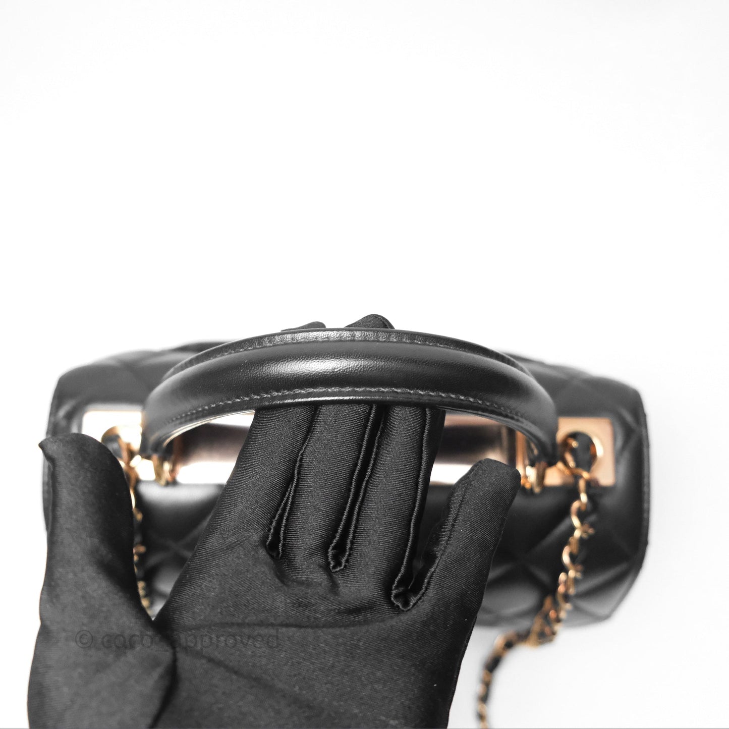 Chanel Trendy CC Small Black Lambskin Rose Gold Hardware