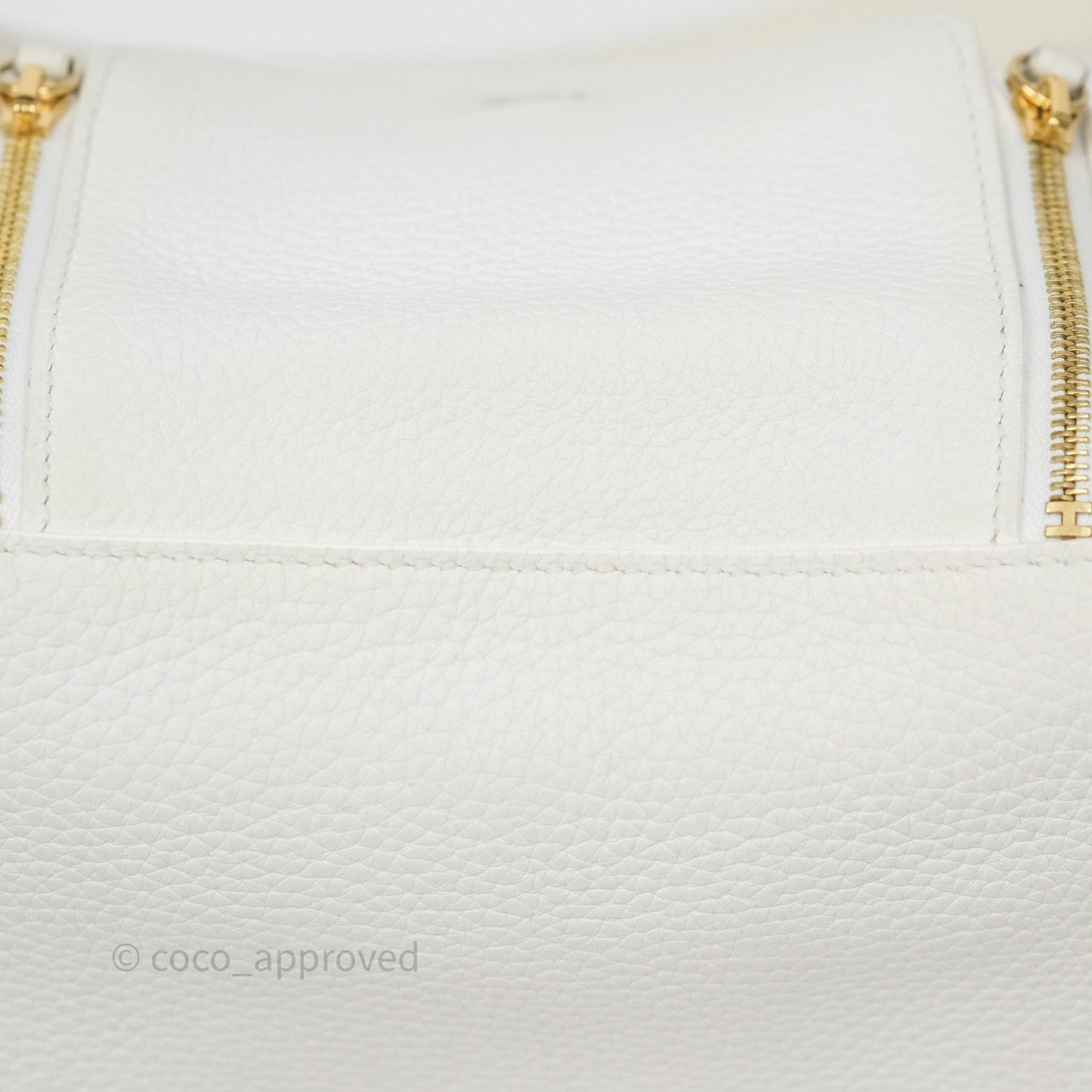 Hermès Mini Lindy 20 New White 0U Clemence Gold Hardware