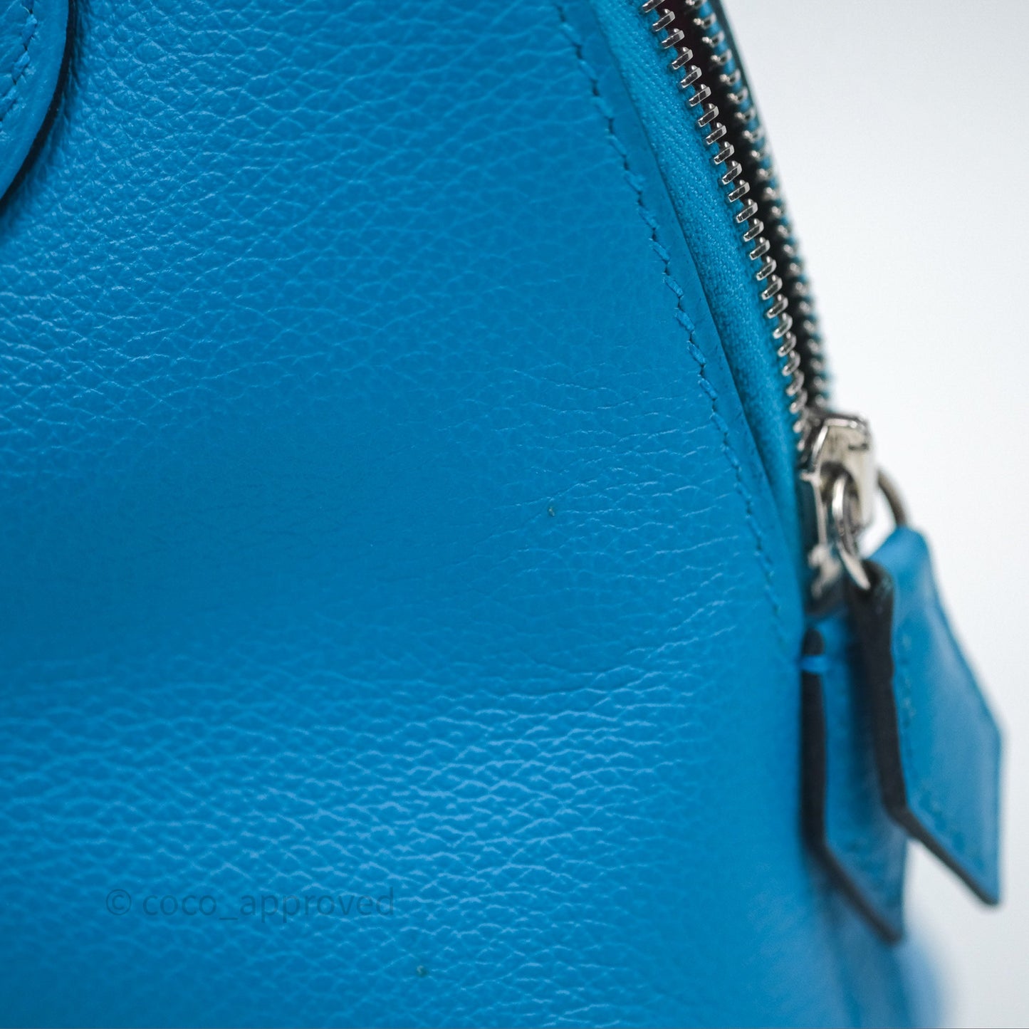 Hermès Bolide Mini 1923 Bleu Frida 0F/ Rose Mexico 0D Evercolor Palladium Hardware