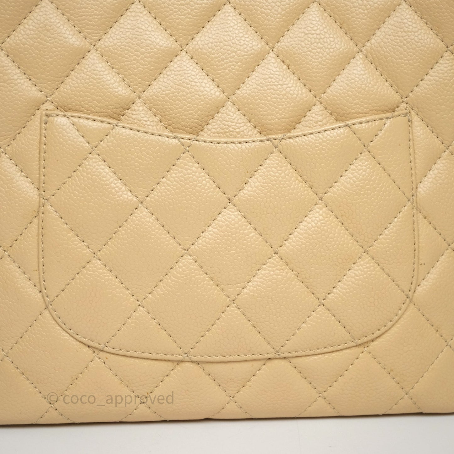 Chanel PST Tote Beige Caviar Gold Hardware