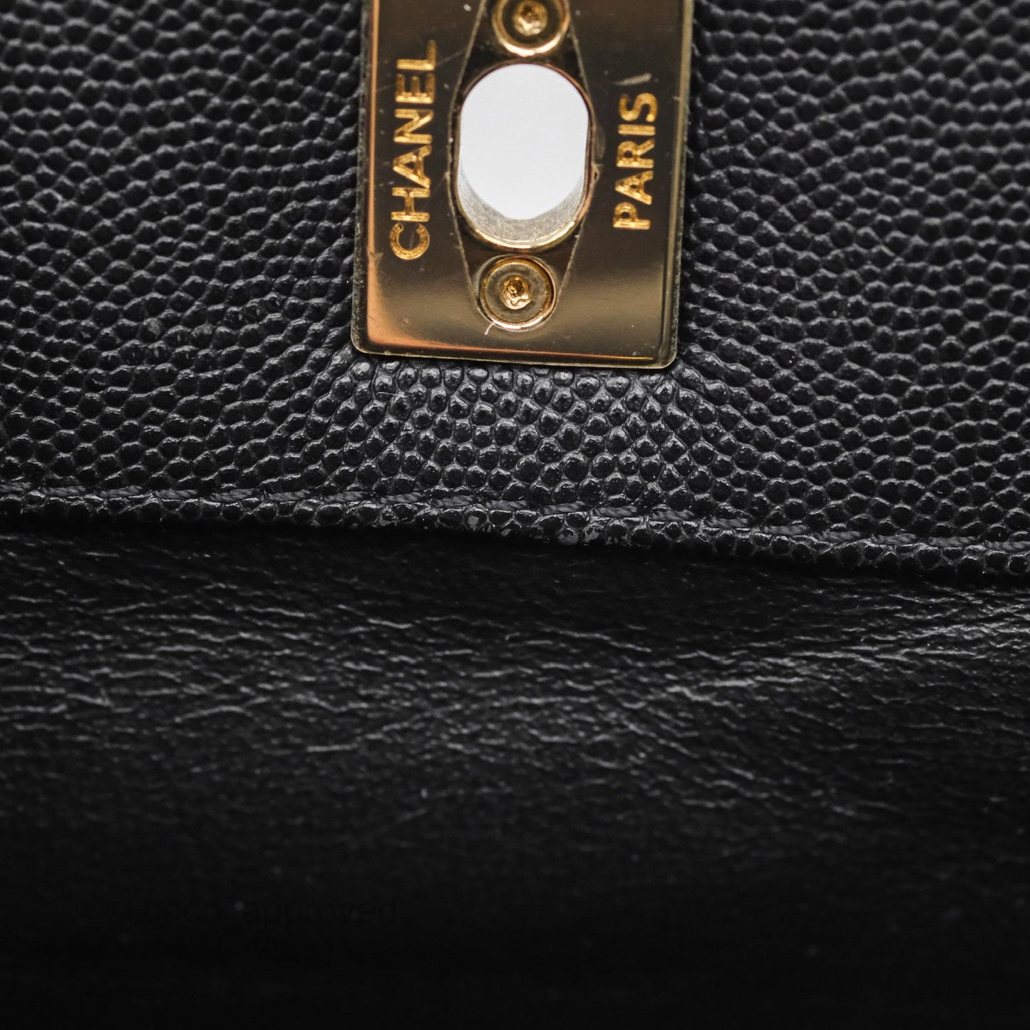 Chanel Small Business Affinity Shopping Bag Black Caviar Gold Hardware