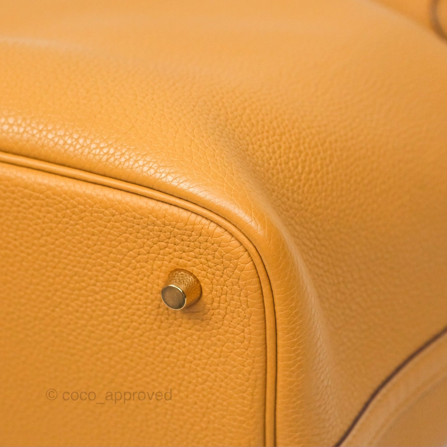 Hermès Picotin 22 Sesame 2S Clemence Gold Hardware