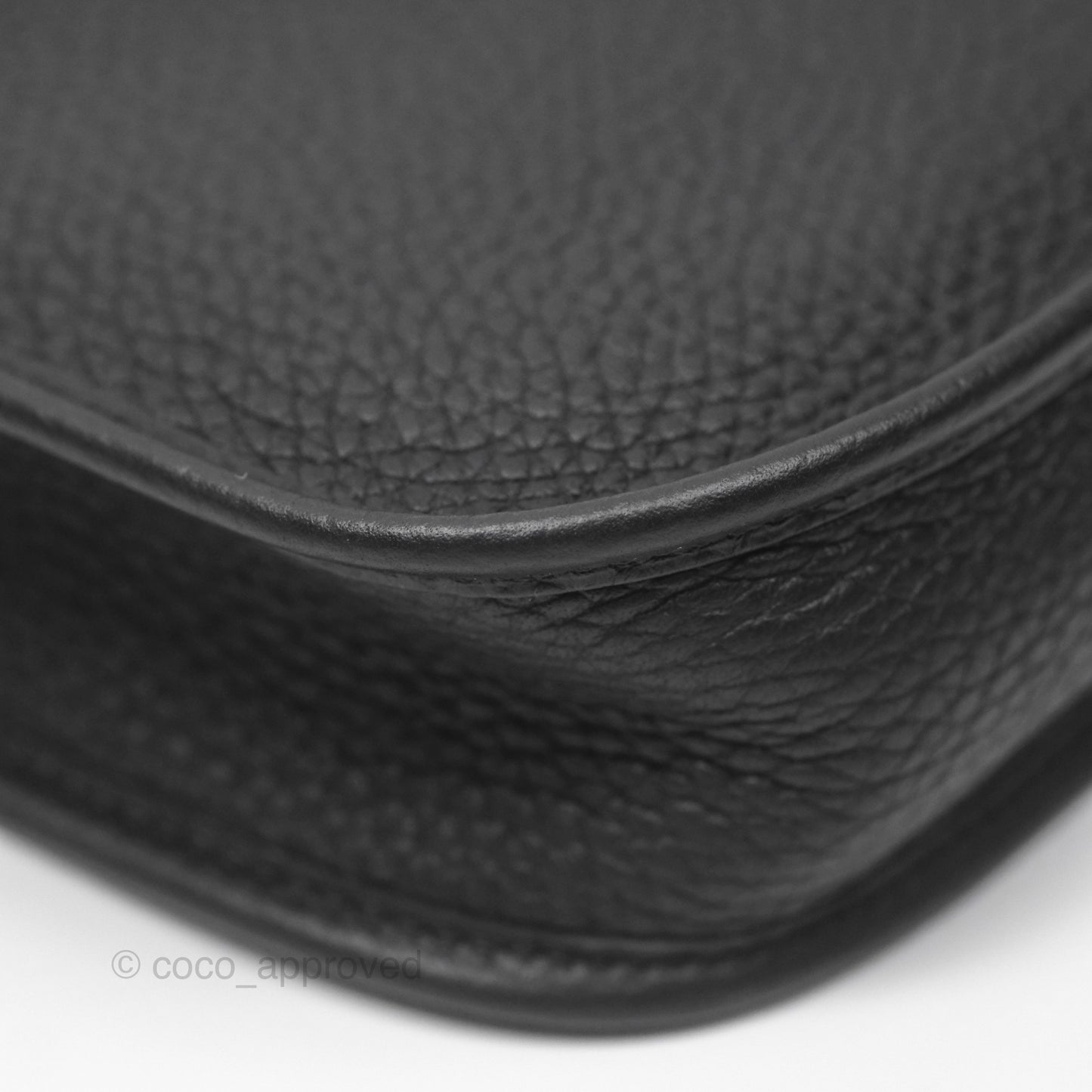 Hermès Mini Evelyne 16 Noir 89 Clemence Palladium Hardware