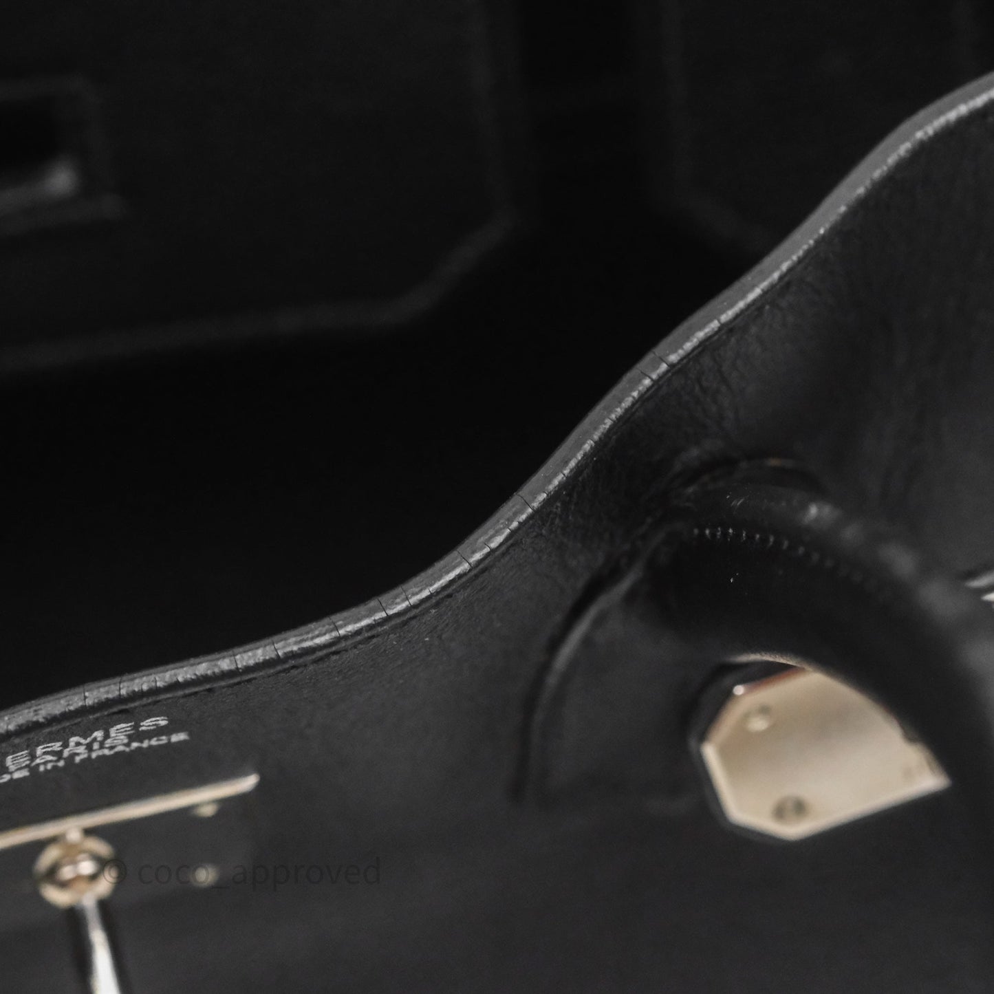 Hermès Birkin 30 Noir 89 Evergrain Palladium Hardware
