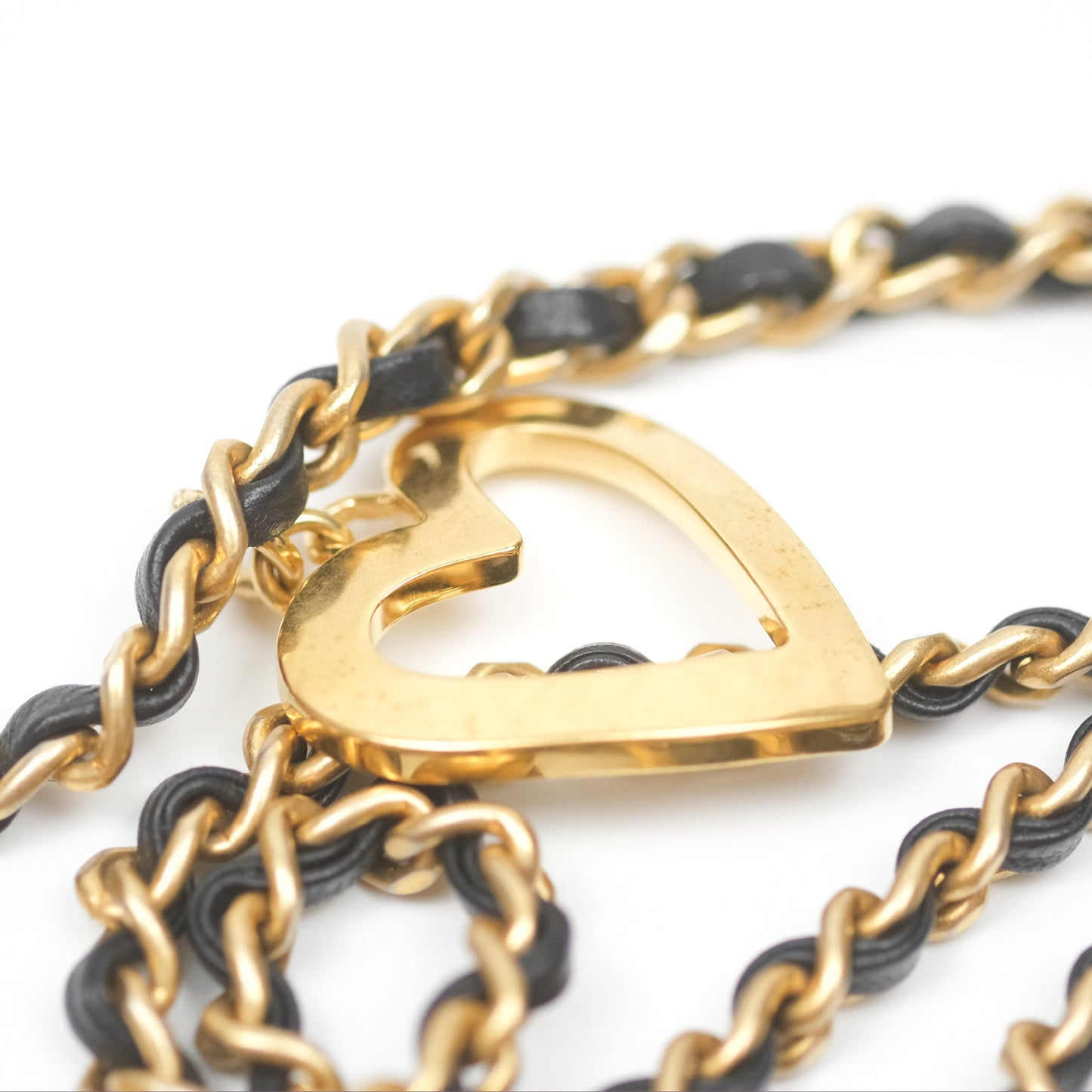 Chanel Mini Flap Bag With Heart CC Charm Black Lambskin Aged Gold Hardware 22B