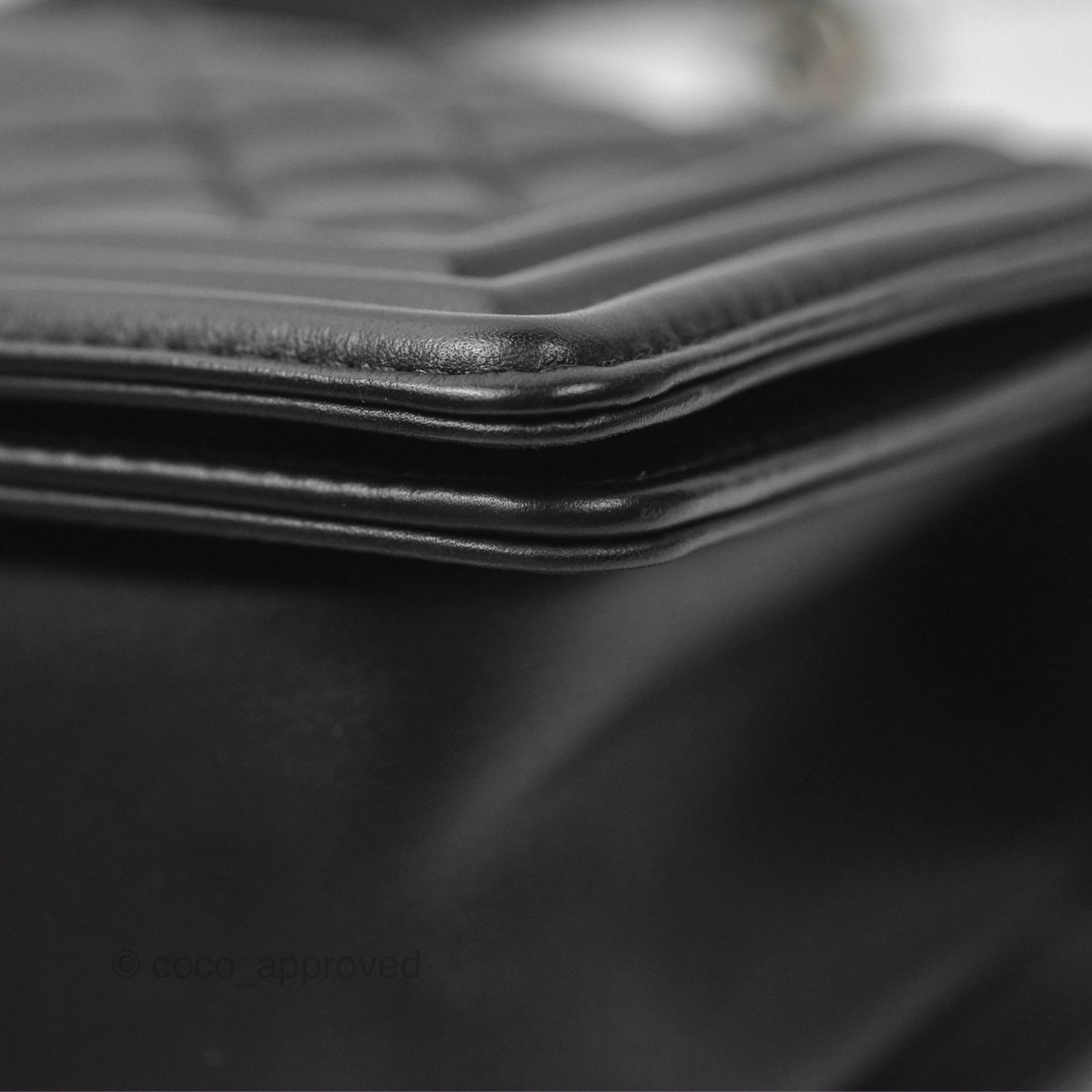 Chanel Small Boy Quilted Black Calfskin Ruthenium Hardware