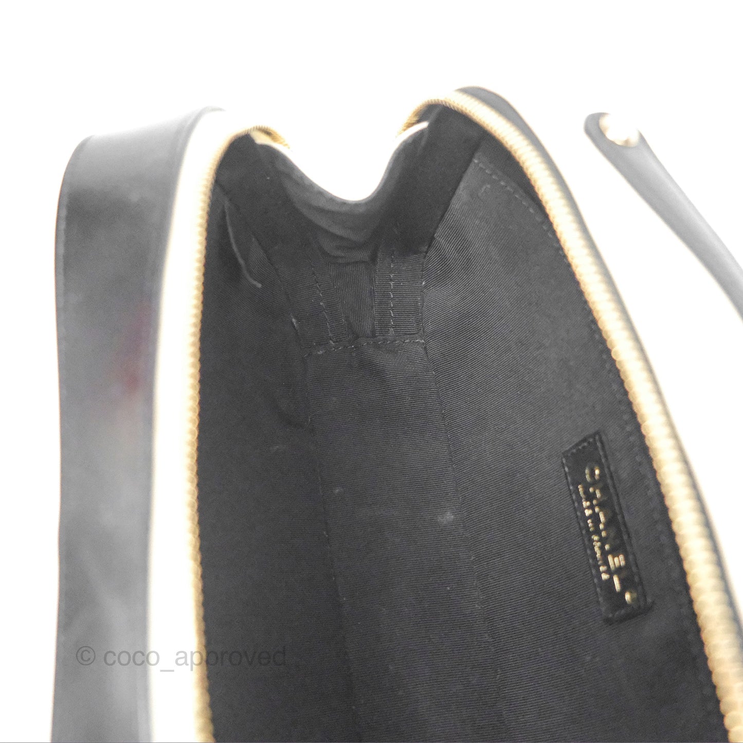 Chanel Camera Case Bag Black/White Calfskin Gold Hardware