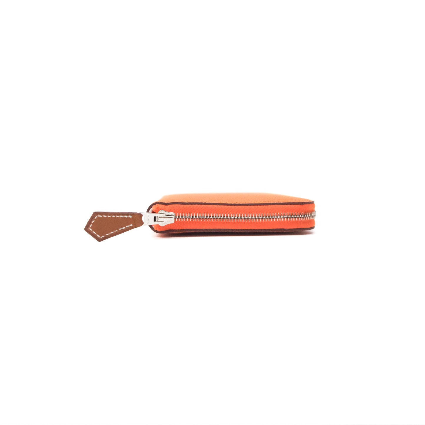 Hermès Silk In Compact Wallet Orange Epsom