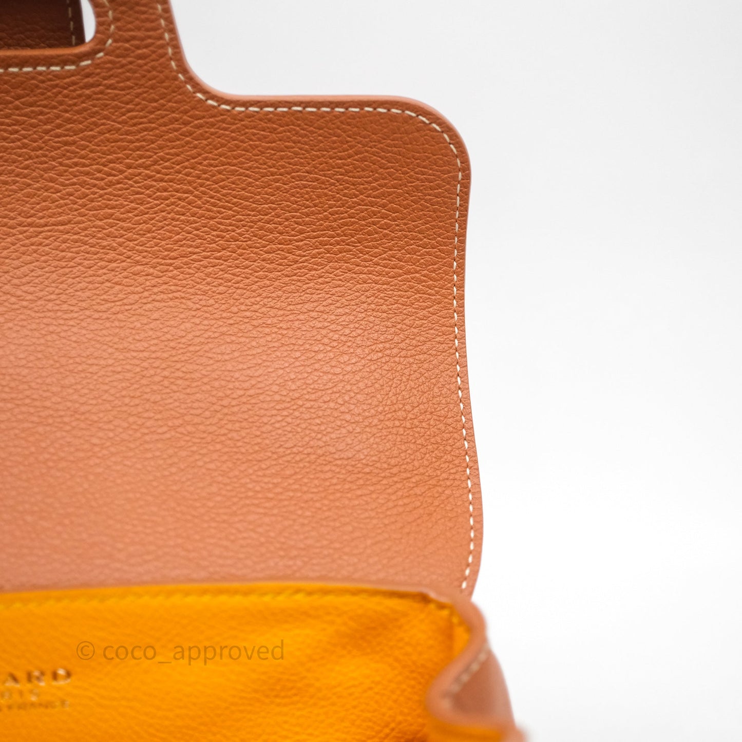 Goyard Saïgon Mini Bag Tan Goyardine Canvas/Chevroches Calfskin