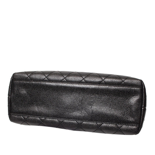 Luxury Chanel Kelly Bag Black Caviar Gold