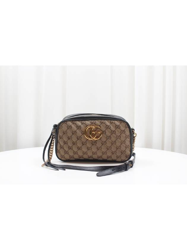 Luxury Gucci Trending 2025 GG Marmont Small Canvas Leather Quilted Cross Bag 447632