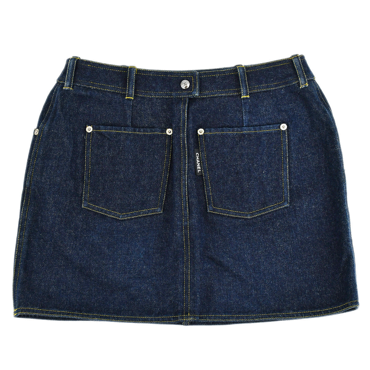 Luxury Chanel Spring 1996 Denim Skirt #40