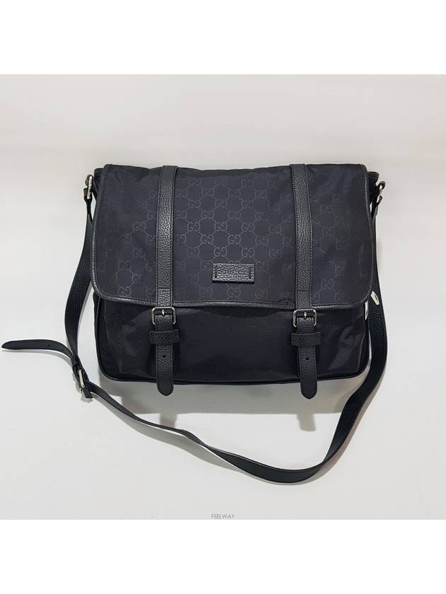 Luxury Gucci Trending 2025 GG Logo Shima Nylon Messenger Bag Large 510334
