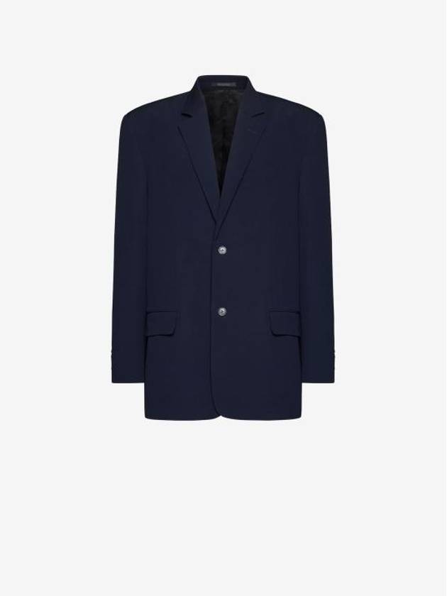 Luxury Balenciaga Regular Tailored Jacket Navy