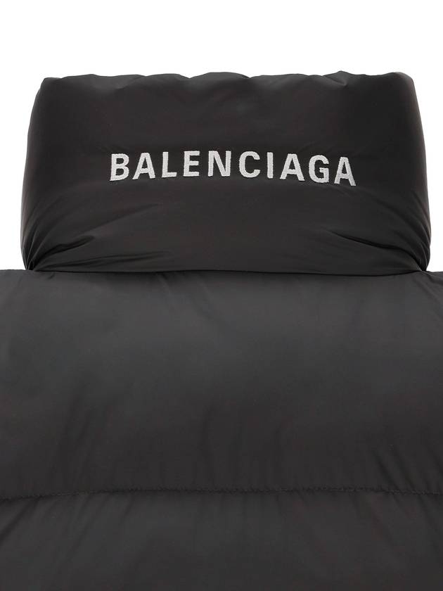 Luxury Balenciaga Wrap Puffer Padded Vest Black