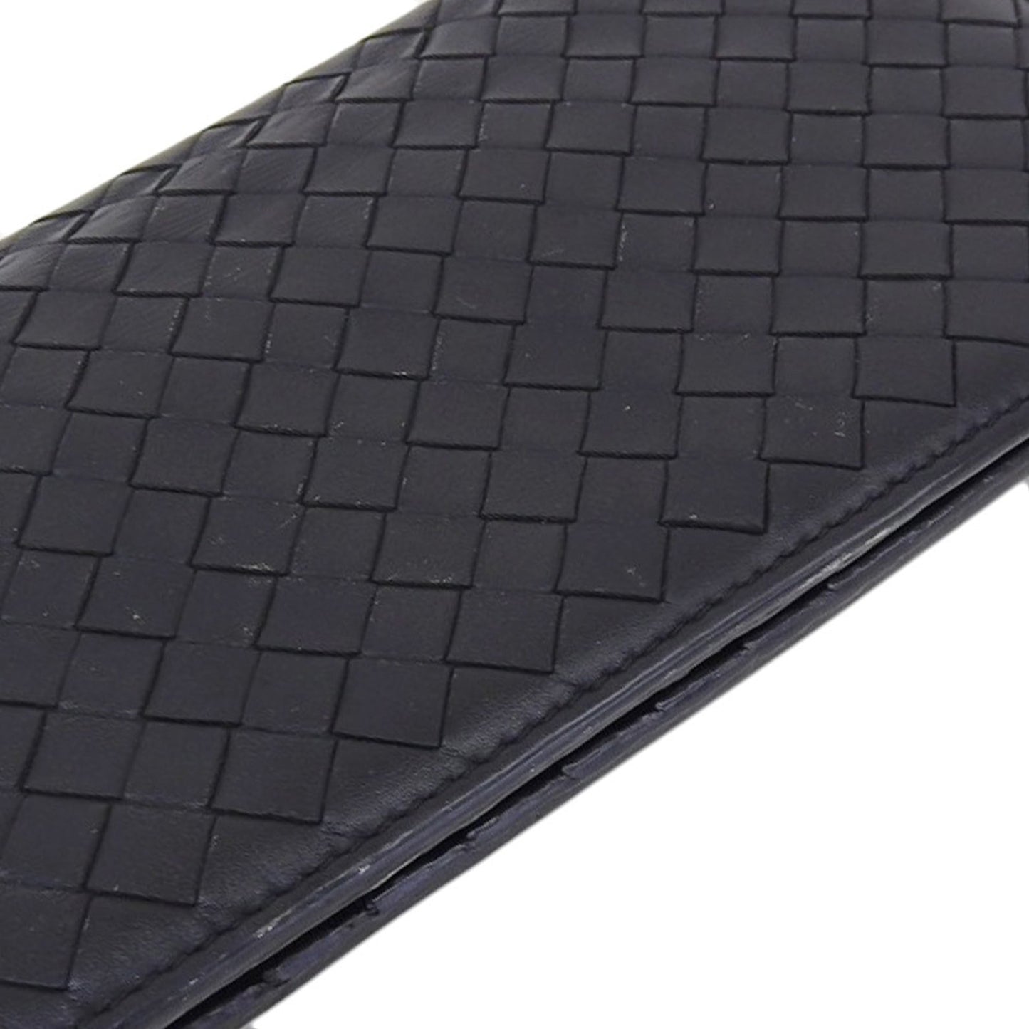 Luxury Bottega Veneta Intrecciato  Leather Long Wallet (Bi-Fold) ()