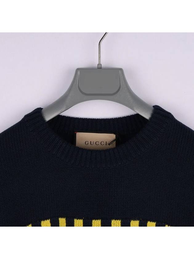 Luxury Gucci Trending 2025 Men's Cotton Wool Intarsia Knit Top