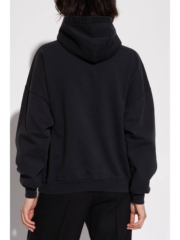 Luxury Balenciaga The Simpsons Printed Hoodie Black