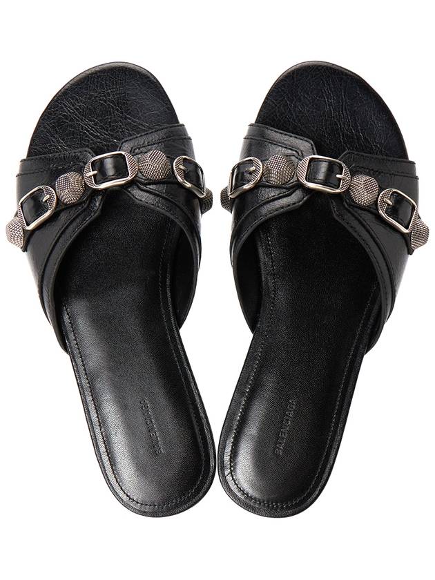 Luxury Balenciaga Le Cagole Slippers Black