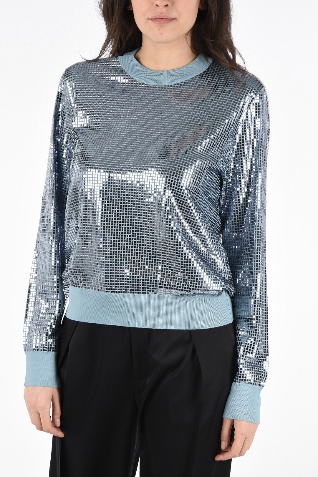 Luxury Bottega Veneta Sequined Crewneck Sweater