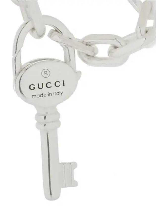 Luxury Gucci Trending 2025 Trademark Chain Keys Bracelet Silver