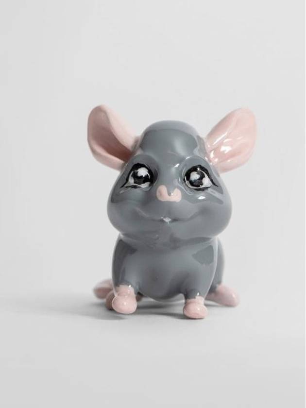 Luxury Balenciaga Happy Rat Stud Earrings