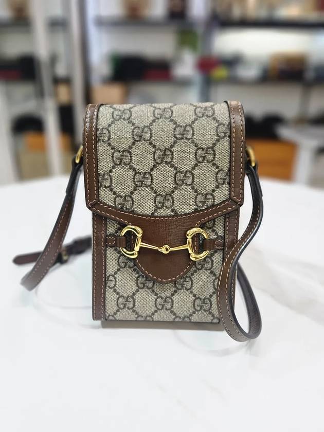Luxury Gucci Trending 2025 Horsebit 1955 brown mini cross bag brand new 625615