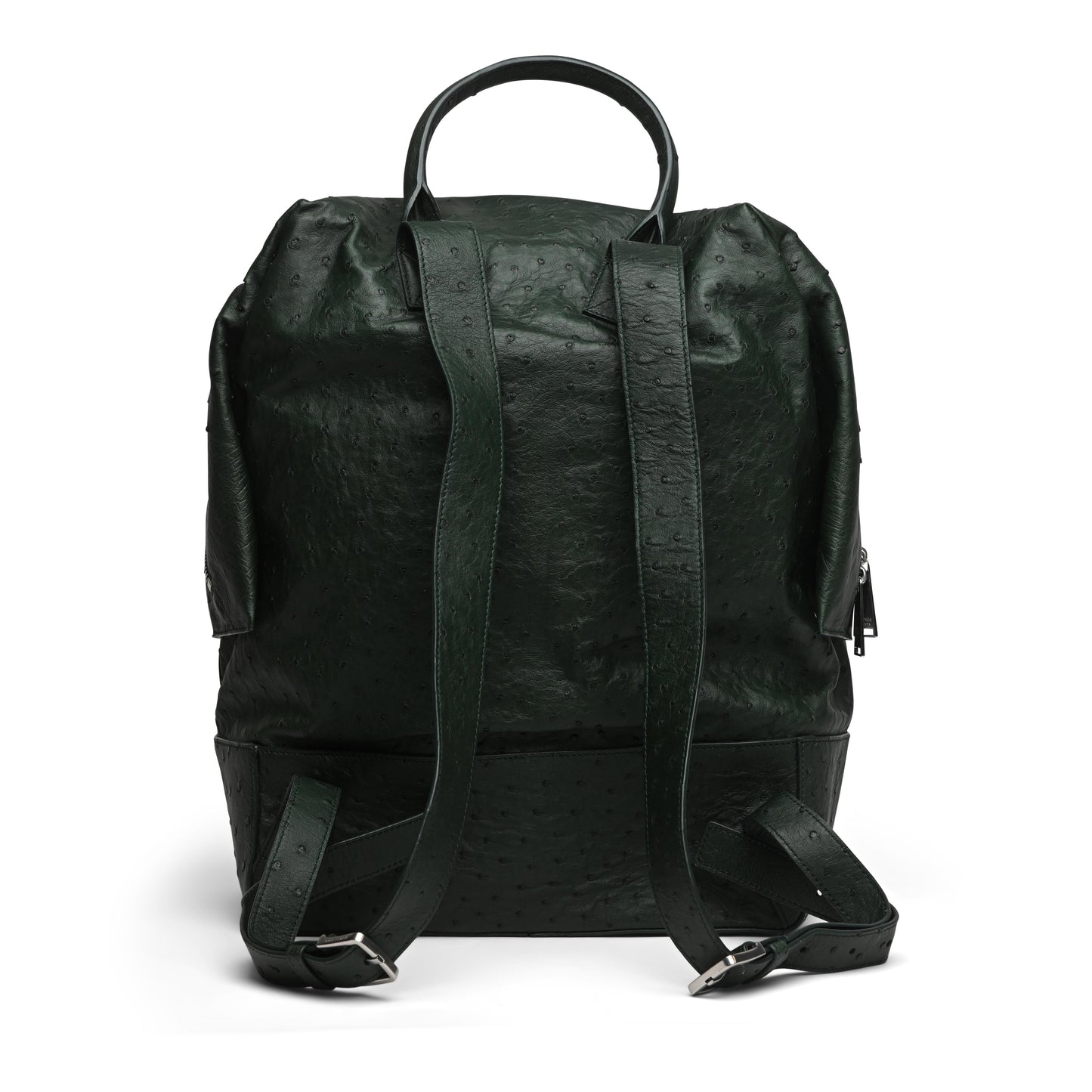 Luxury Bottega Veneta Ostrich Leather Backpack