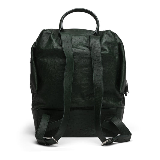 Luxury Bottega Veneta Ostrich Leather Backpack