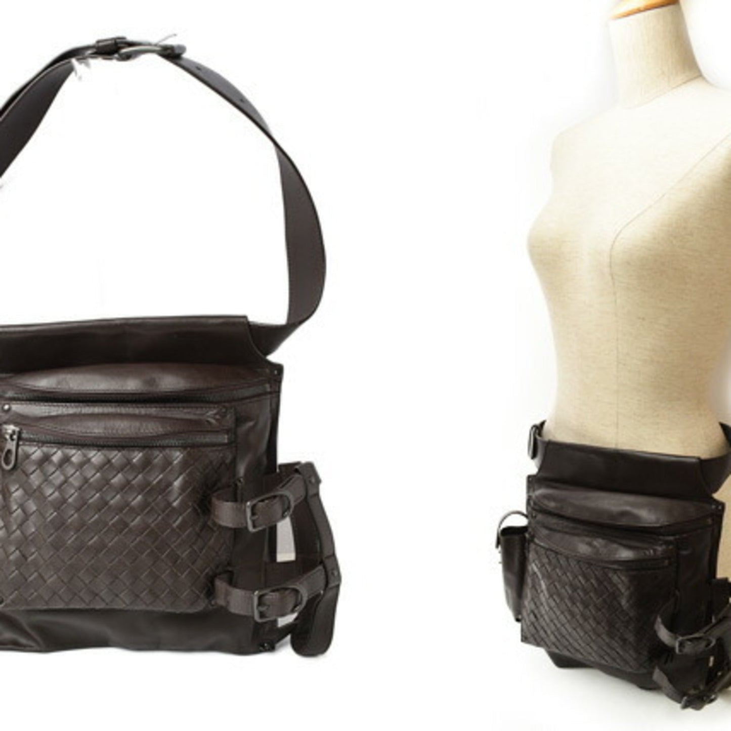 Luxury Bottega Veneta  Leather Shoulder Bag Sling Bag ()